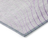 Addison Chantille ACN2107 Swirls Machine Made Transitional Lavender Rug