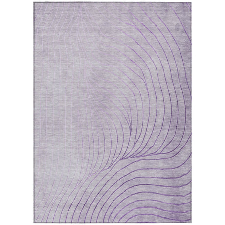 Addison Chantille ACN2107 Swirls Machine Made Transitional Lavender Rug