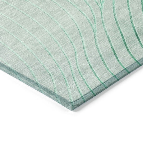 Addison Chantille ACN2107 Swirls Machine Made Transitional Mint Rug