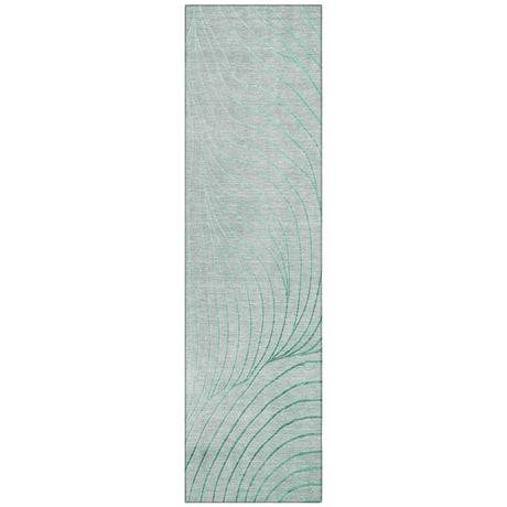 Addison Chantille ACN2107 Swirls Machine Made Transitional Mint Rug