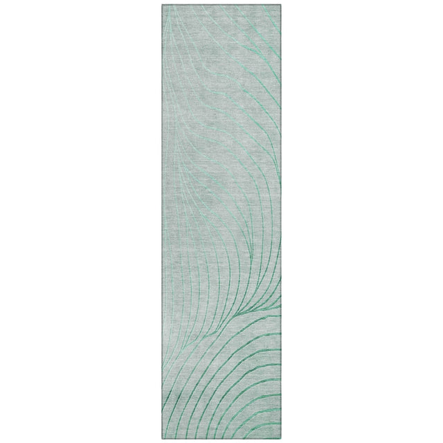 Addison Chantille ACN2107 Swirls Machine Made Transitional Mint Rug