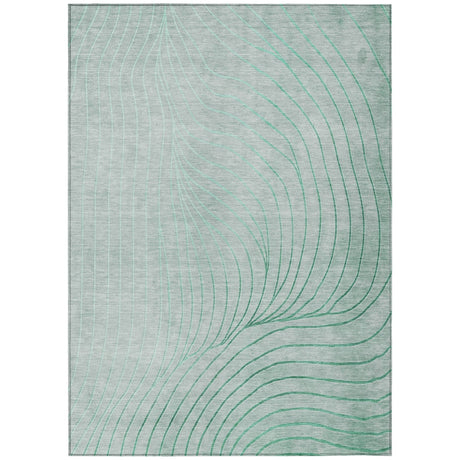 Addison Chantille ACN2107 Swirls Machine Made Transitional Mint Rug