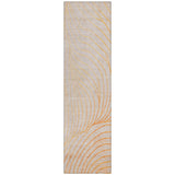 Addison Chantille ACN2107 Swirls Machine Made Transitional Orange Rug