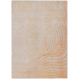 Addison Chantille ACN2107 Swirls Machine Made Transitional Orange Rug