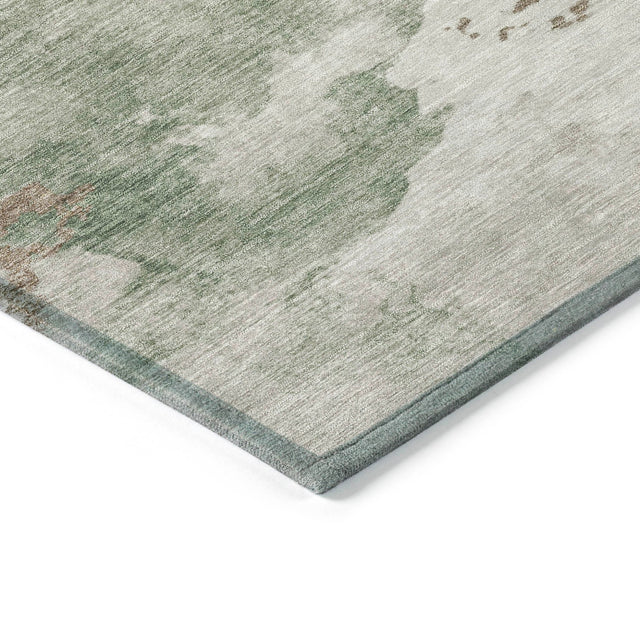 Addison Chantille ACN2108 Abstract Machine Made Transitional Aloe Rug
