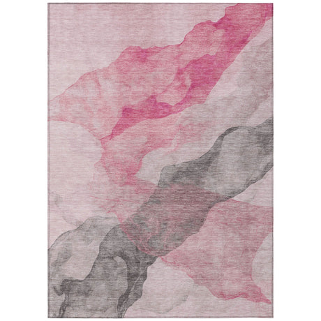 Addison Chantille ACN2109 Abstract Machine Made Transitional Blush Rug