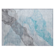 Addison Chantille ACN2109 Abstract Machine Made Transitional Teal Rug