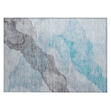 Addison Chantille ACN2109 Abstract Machine Made Transitional Teal Rug