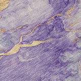 Addison Chantille ACN2110 Abstract Machine Made Transitional Purple Rug