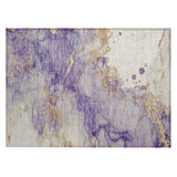 Addison Chantille ACN2110 Abstract Machine Made Transitional Purple Rug