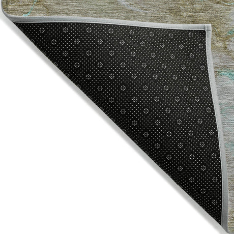 Addison Chantille ACN2110 Abstract Machine Made Transitional Teal Rug