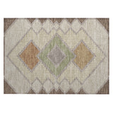 Addison Chantille ACN2111 Geometric Machine Made Transitional Brown Rug