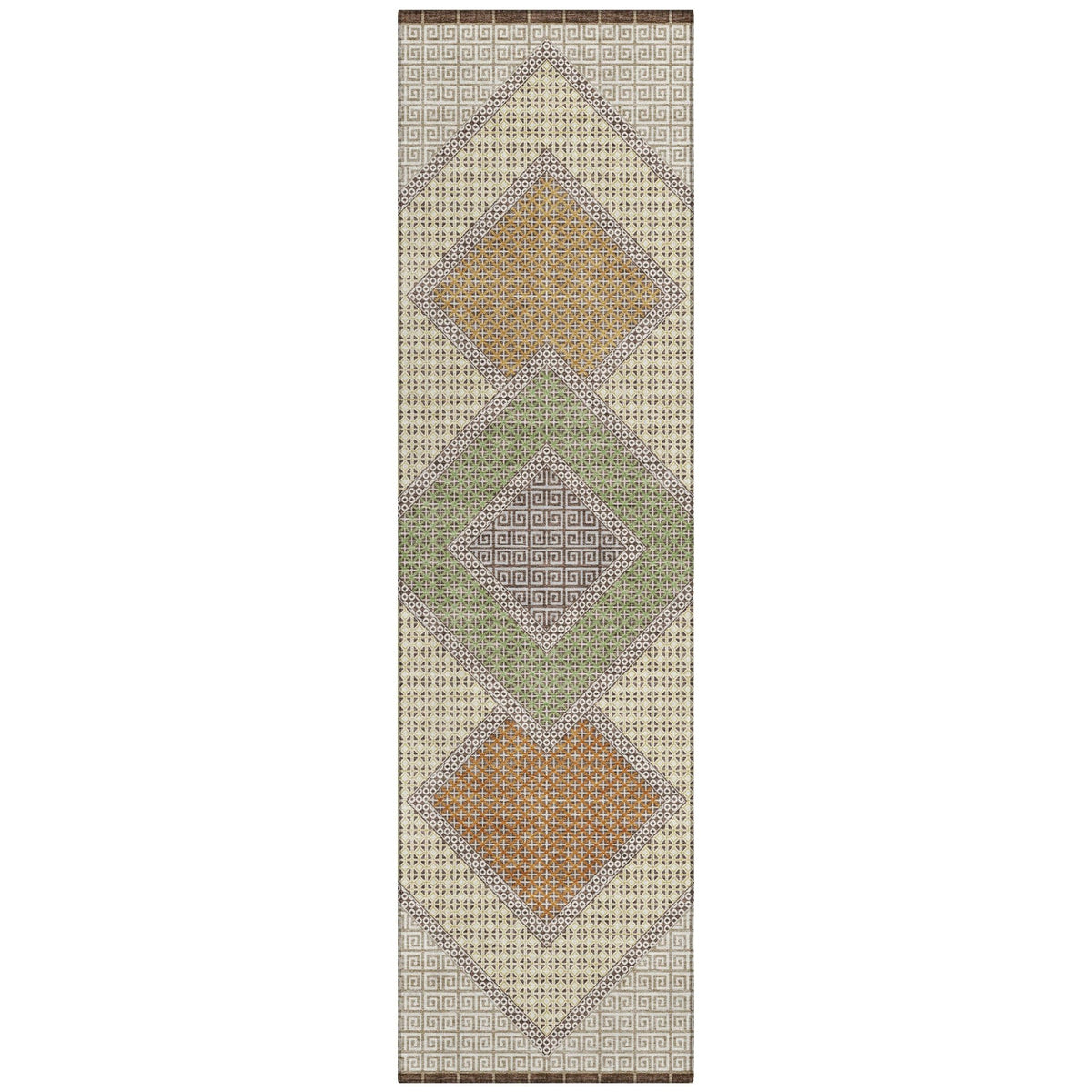 Addison Chantille ACN2111 Geometric Machine Made Transitional Brown Rug