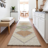 Addison Chantille ACN2111 Geometric Machine Made Transitional Brown Rug
