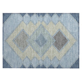 Addison Chantille ACN2111 Geometric Machine Made Transitional Denim Rug