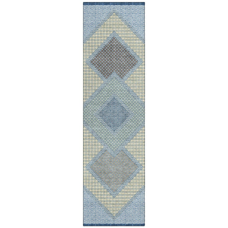 Addison Chantille ACN2111 Geometric Machine Made Transitional Denim Rug