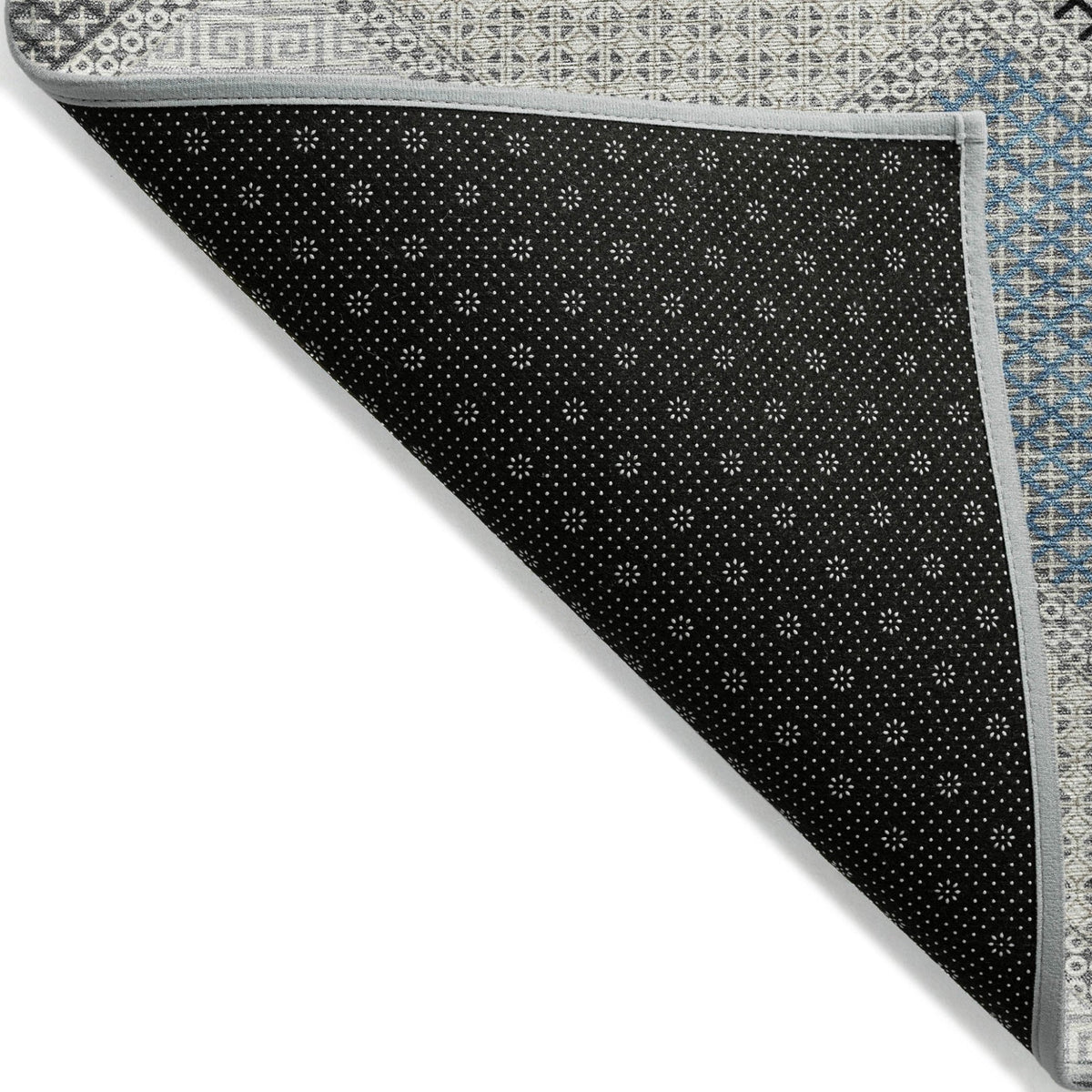Addison Chantille ACN2111 Geometric Machine Made Transitional Gray Rug