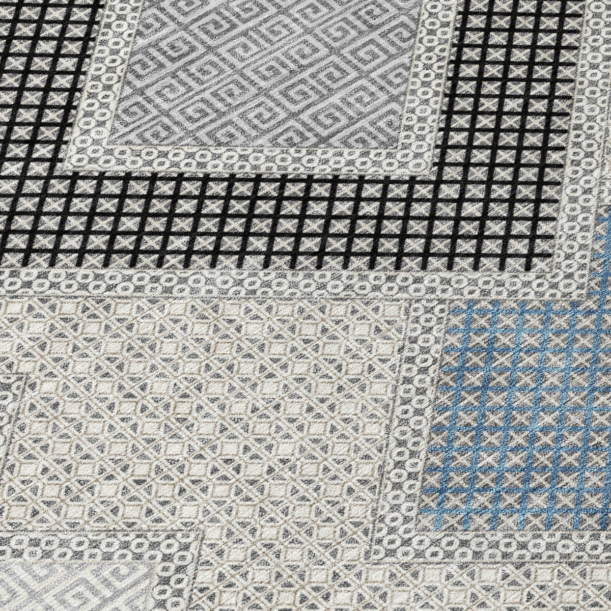 Addison Chantille ACN2111 Geometric Machine Made Transitional Gray Rug
