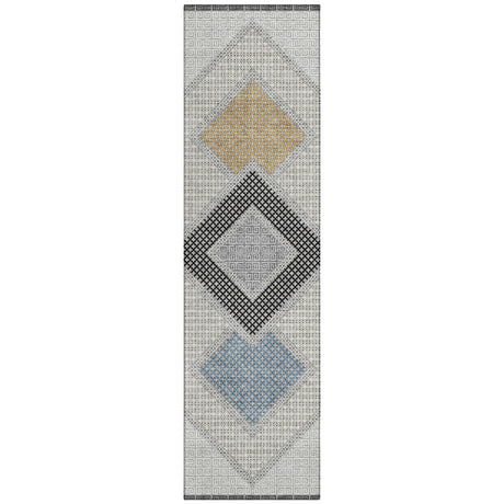 Addison Chantille ACN2111 Geometric Machine Made Transitional Gray Rug