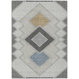 Addison Chantille ACN2111 Geometric Machine Made Transitional Gray Rug