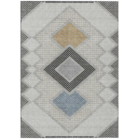 Addison Chantille ACN2111 Geometric Machine Made Transitional Gray Rug