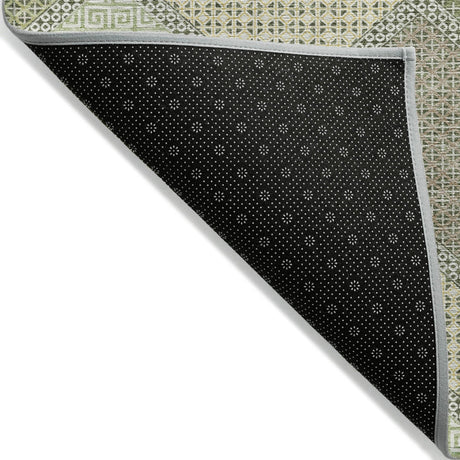 Addison Chantille ACN2111 Geometric Machine Made Transitional Green Rug