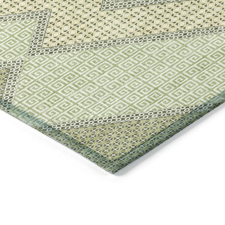 Addison Chantille ACN2111 Geometric Machine Made Transitional Green Rug
