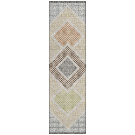 Addison Chantille ACN2111 Geometric Machine Made Transitional Pewter Rug