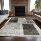 Addison Chantille ACN2112 Geometric Machine Made Transitional Ivory Rug