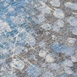 Addison Chantille ACN2113 Abstract Machine Made Transitional Blue Rug