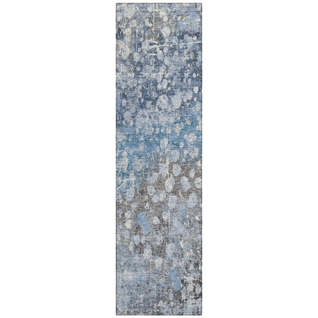 Addison Chantille ACN2113 Abstract Machine Made Transitional Blue Rug