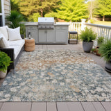 Addison Chantille ACN2113 Abstract Machine Made Transitional Putty Rug