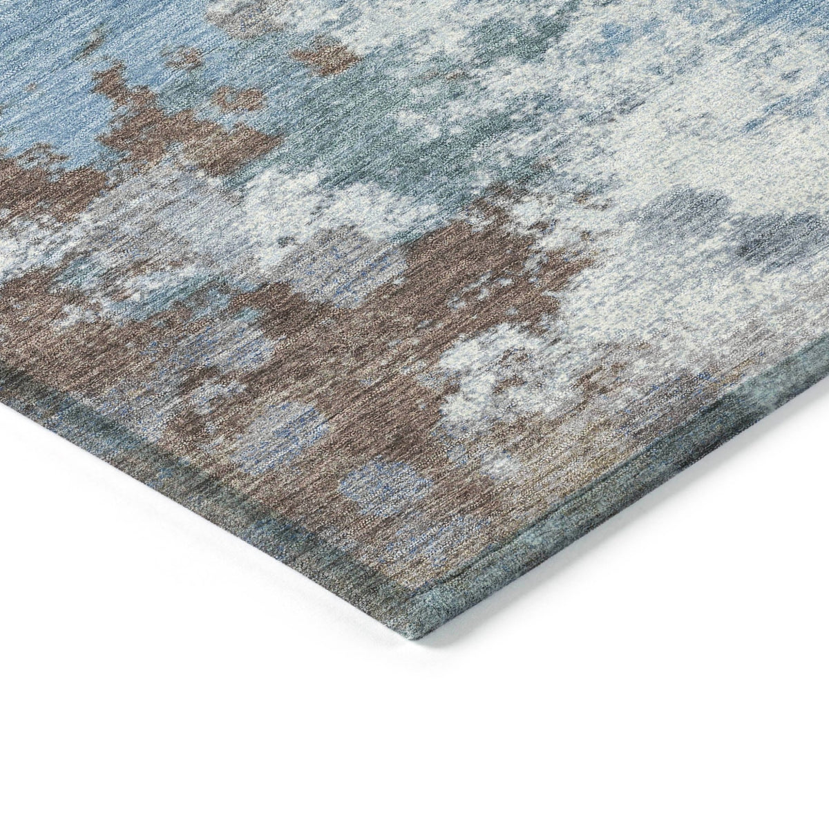 Addison Chantille ACN2114 Abstract Machine Made Transitional Brown Rug