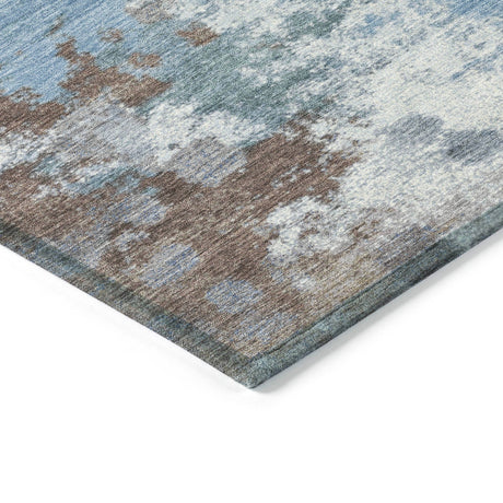 Addison Chantille ACN2114 Abstract Machine Made Transitional Brown Rug