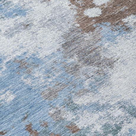 Addison Chantille ACN2114 Abstract Machine Made Transitional Brown Rug