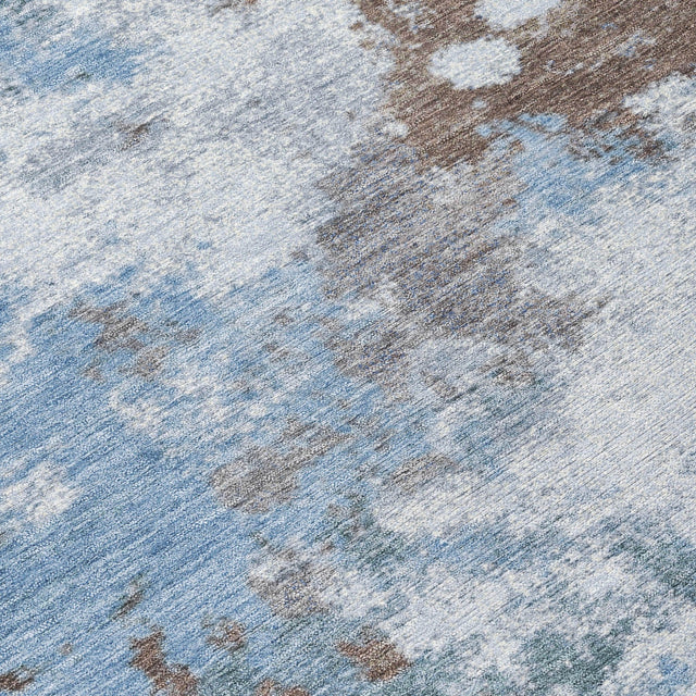Addison Chantille ACN2114 Abstract Machine Made Transitional Brown Rug
