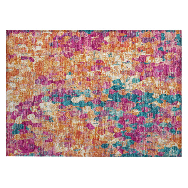 Addison Chantille ACN2115 Abstract Machine Made Transitional Blush Rug