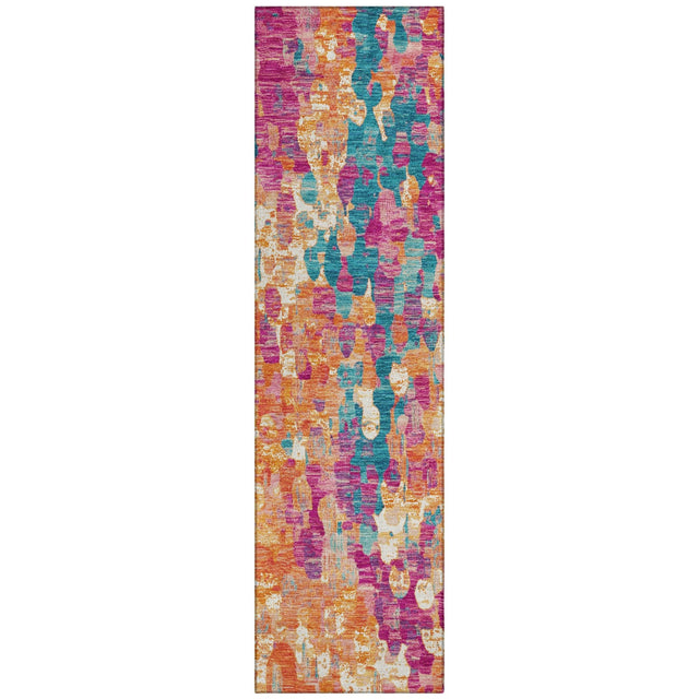 Addison Chantille ACN2115 Abstract Machine Made Transitional Blush Rug