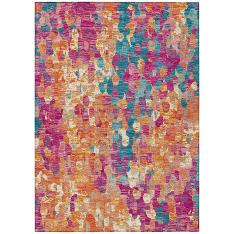 Addison Chantille ACN2115 Abstract Machine Made Transitional Blush Rug