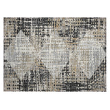 Addison Chantille ACN2116 Geometric Machine Made Transitional Black Rug