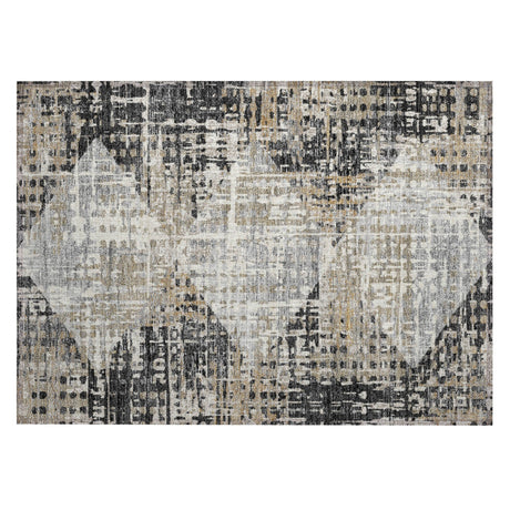 Addison Chantille ACN2116 Geometric Machine Made Transitional Black Rug