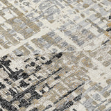 Addison Chantille ACN2116 Geometric Machine Made Transitional Black Rug