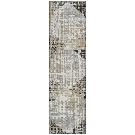 Addison Chantille ACN2116 Geometric Machine Made Transitional Black Rug