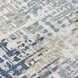 Addison Chantille ACN2116 Geometric Machine Made Transitional Navy Rug
