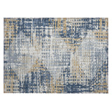 Addison Chantille ACN2116 Geometric Machine Made Transitional Navy Rug