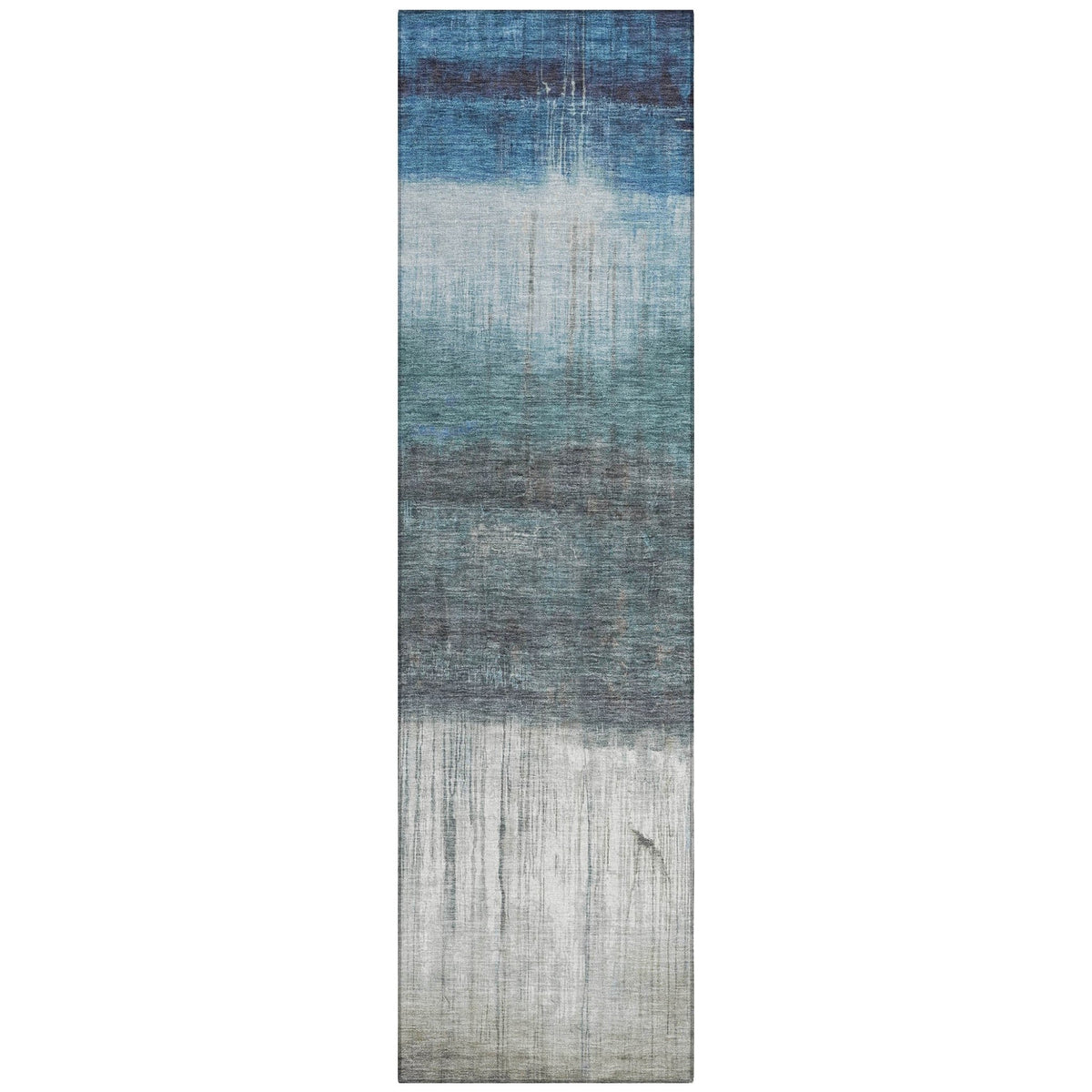 Addison Chantille ACN2118 Abstract Machine Made Transitional Blue Rug