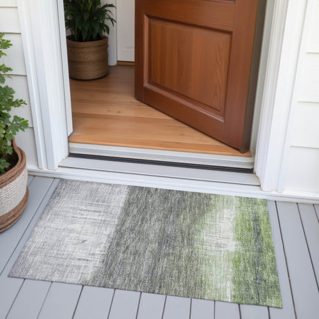 Addison Chantille ACN2118 Abstract Machine Made Transitional Fern Rug