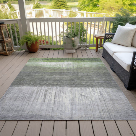 Addison Chantille ACN2118 Abstract Machine Made Transitional Fern Rug