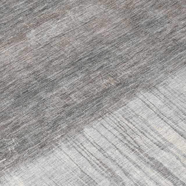 Addison Chantille ACN2118 Abstract Machine Made Transitional Taupe Rug