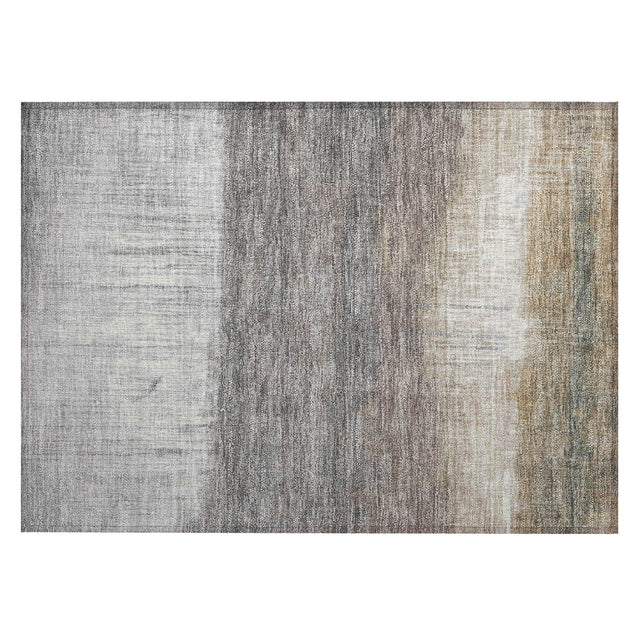 Addison Chantille ACN2118 Abstract Machine Made Transitional Taupe Rug